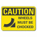 Caution Sign 7 inx10 in Plastic