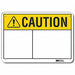 Rflct Blank Sign Caution Sign 7x10in