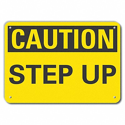 Caution Sign 7 inx10 in Plastic