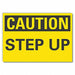 Steps Caution Rflctv Label 5inx7in