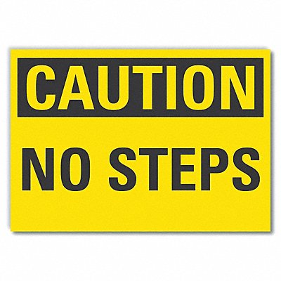 Steps Caution Rflct Label 7 in x 10 in