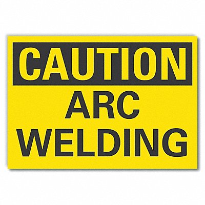 Welding Caution Rflct Label 5inx7in