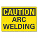 Welding Caution Rflct Label 5inx7in