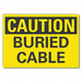 Buried Cable Caution Rflctv Labl 5inx7in