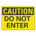 Exit  Entrance Caution Rflct Lbl 5x7in