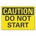Caution Sign 7in x 10in Non-PVC Polymer