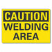 Welding Hzd Caution Rflct Label 3.5x5in