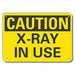 Caution Sign 7 inx10 in Plastic