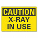 Radiation Caution Rflct Label 10inx14in