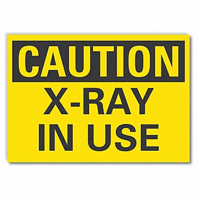 Radiation Caution Rflct Label 7inx10in