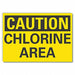 Chlorine Caution Rflctv Label 10inx14in