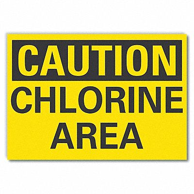 Caution Sign 7in x 10in Non-PVC Polymer