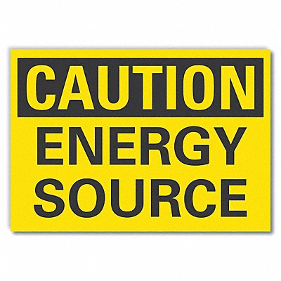 Caution Sign 7in x 10in Non-PVC Polymer