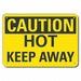 Rflctv Hot Surface Caution Sign 10x14in