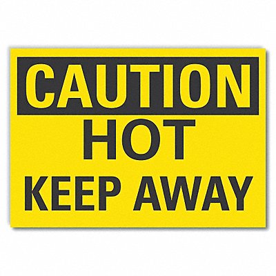 Caution Sign 7in x 10in Non-PVC Polymer