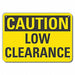 Rflctv Low Clearance Caut Sign 10x14in