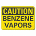 Rflct Benzene Caution Sign 7x10in Alum