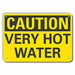 Caution Sign 7 in x 10 in Plastic