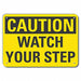 Caution Sign 7 inx10 in Plastic
