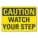 Steps Caution Rflctv Label 5inx7in