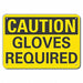 Rflct Hand Caution Sign 7x10in Alum