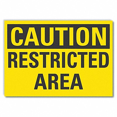 Caution Sign 7inx10in Non-PVC Polymer