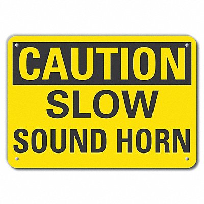 Caution Sign 10 inx14 in Plastic