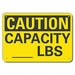 Caution Sign 7 inx10 in Plastic