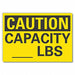 Weight Loads Caution Rflctv Labl 3.5x5in