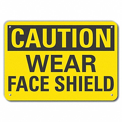 Rflct Eye Caution Sign 7x10in Aluminum