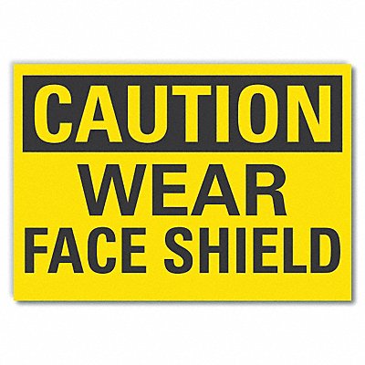 Caution Sign 7in x 10in Non-PVC Polymer