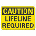 Caution Sign 10 in x 14 in Plastic