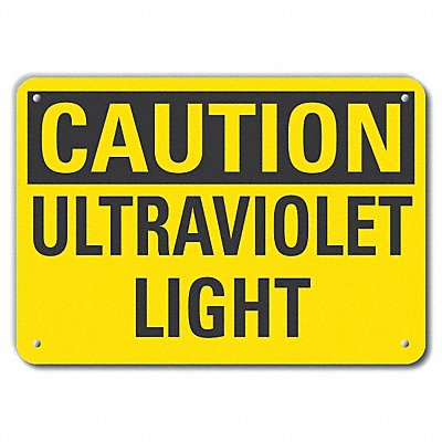 Rflct Elec Hzrd Caut Sign 10x14in Alum