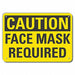 Caution Sign 7 in x 10 in Plastic
