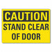 Caution Sign 7 x 10 in Non-PVC Polymer