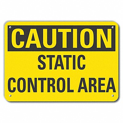 Caution Sign 10 inx14 in Plastic