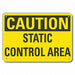 Rflct Grounding Caution Sign 7x10in Alum