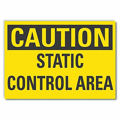 Caution Sign 7in x 10in Non-PVC Polymer