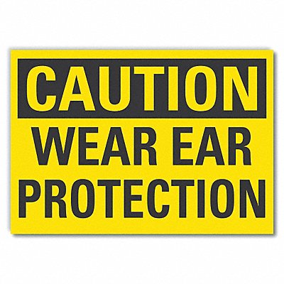 Caution Sign 7inx10in Non-PVC Polymer