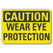 Rflct Eye Caution Sign 7x10in Aluminum