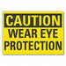 Eye Caution Rflctv Label 3.5inx5in