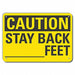 Caution Sign 7 in x 10 in Plastic