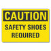 Foot Caution Rflct Label 10inx14in