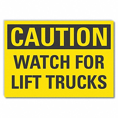 Caution Sign 7in x 10in Non-PVC Polymer