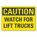 Caution Sign 7in x 10in Non-PVC Polymer