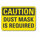 Caution Sign 7 inx10 in Plastic