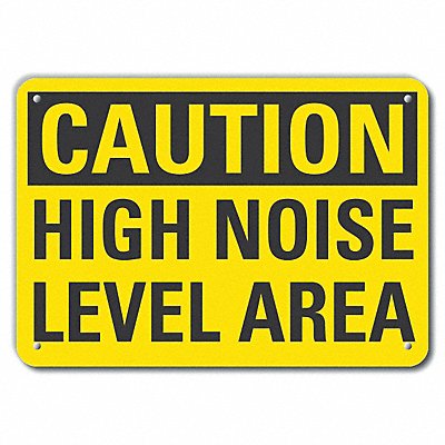 Caution Sign 7 inx10 in Plastic