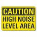 Caution Sign 7 inx10 in Plastic