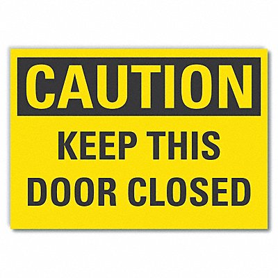 Caution Sign 7in x 10in Non-PVC Polymer