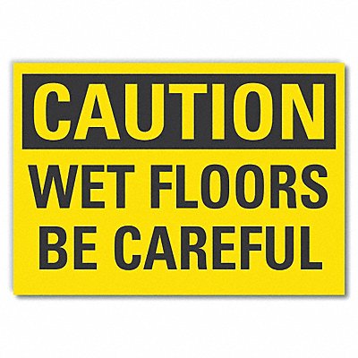 Wet Floor Caution Rflct Label 3.5x5in